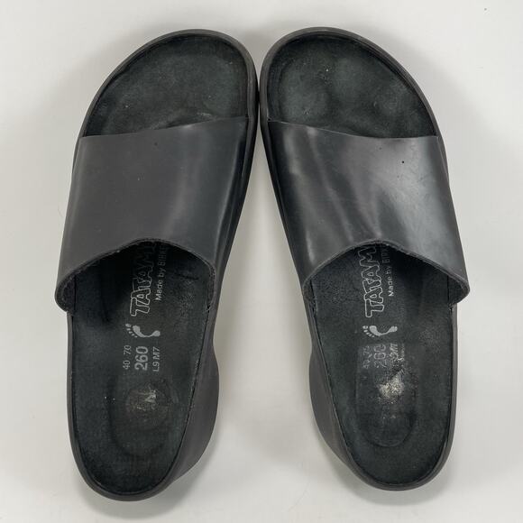 Birkenstock Tatami Slide Sandals Womens Size 40/ US 9-9.5 Narrow Wedge Black - Picture 5 of 9